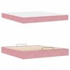 vidaXL Bettgestell mit Matratze mit Matratze 2 pcs Rosa Samt