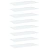vidaXL B&uuml;cherregal-Bretter 8 Stk. Wei&szlig; 80x40x1,5 cm Holzwerkstoff