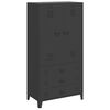 vidaXL Industrial Kleiderschrank Schwarz 90x50x180 cm Metall