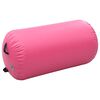 vidaXL Aufblasbare Gymnastik-Rolle mit Pumpe 120x90 cm PVC Rosa