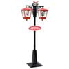 vidaXL Weihnachts-Stra&szlig;enlampe mit Weihnachtsmann 81 x 40 x 188 cm PVC