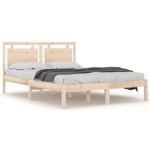 vidaXL Massivholzbett 150x200 cm