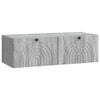 vidaXL Wandmontierter TV-Schrank Graues Sonoma 99 x 41 x 30 cm