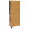 vidaXL Highboard Wandmontiert Altholz 69,5 x 34 x 180 cm Holzwerkstoff