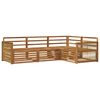 vidaXL Outdoor-Sofagarnitur 4 pcs Natur Massivholz Akazie