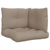 vidaXL Palettenkissen 3-tlg. Taupe Stoff