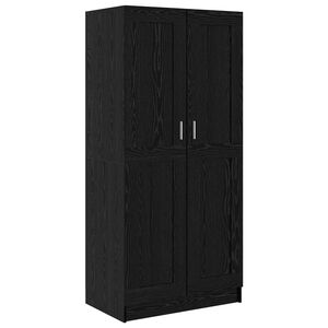 vidaXL Kleiderschrank Schwarz Eichen-Optik 82,5 x 51,5 x 180 cm