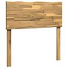 vidaXL Kopfteil mit Live Edge ROSTOCK Wei&szlig; 80 cm Massivholz Akazie