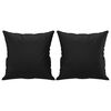 vidaXL 2-Sitzer-Sofa mit Kissen Schwarz 140 cm Kunstleder