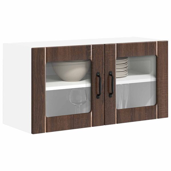 vidaXL K&uuml;chenschrank Braun Eichen-Optik 80 x 31 x 40 cm Holzwerkstoff