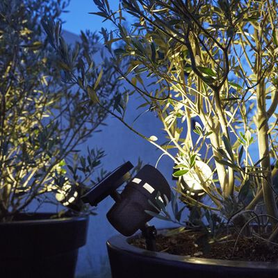 Luxform Intelligente Hybride LED-Garten-Solarleuchte Montana Schwarz