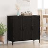 vidaXL Sideboard Schwarz Eichen-Optik 34 x 90 x 80 cm Holzwerkstoff
