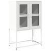 vidaXL Highboard Wei&szlig; 68x39x107 cm Stahl