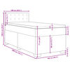 vidaXL Boxspringbett mit Matratze Weiß 100x200 cm Kunstleder