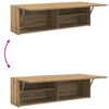 vidaXL Bad-Wandschrank Artisan-Eiche 100x25x30 cm Holzwerkstoff