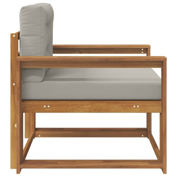 vidaXL Outdoor Mittelsofa Massivholz Akazie Natur