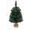 vidaXL Künstlicher Weihnachtsbaum mit Ständer Grün 60 cm PVC