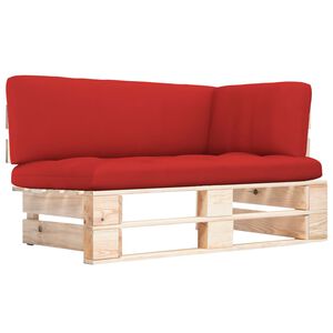 vidaXL Outdoor-Ecksofa Paletten Kiefernholz Impr&auml;gniert