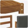 vidaXL Outdoor-Sofagarnitur mit Kissen 10 pcs Natur und Anthrazit