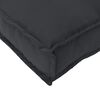 vidaXL Palettenkissenset 2 pcs Schwarz 100 x 40 x 8 cm Oxford-Stoff