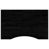vidaXL Schreibtischplatte Dunkelbraun 80x50x2,5 cm Massivholz Eiche