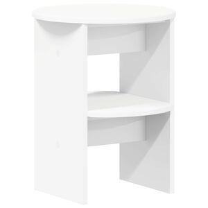 vidaXL Seitenschrank Wei&szlig; &Oslash;40 x 50 cm Holzwerkstoff