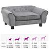 vidaXL Hundesofa Grau 72x45x30 cm Plüsch