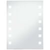 vidaXL Badezimmer-Wandspiegel mit LEDs 60x80 cm
