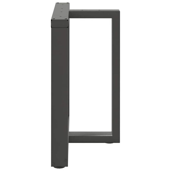 vidaXL Esstischbeine T-Form 2 Stk. Anthrazit 70x35x(72-73) cm Stahl