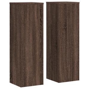 vidaXL Pflanzenst&auml;nder 2 Stk. Eichen-Optik 25x25x80 cm Holzwerkstoff
