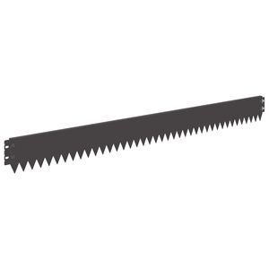 vidaXL Raseneinfassung 20 pcs 103 x 10 cm Stahl Schwarz
