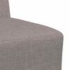 vidaXL Modulares Armfreies Sofa 3 pcs Taupe 55 x 74 x 82 cm Stoff