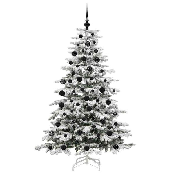 vidaXL K&uuml;nstlicher klappbarer Weihnachtsbaum Wei&szlig; 180 cm PE und PVC