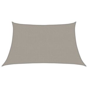 vidaXL Sonnensegel 160 g/m&sup2; Trapez Hellgrau 3/4x2 m HDPE