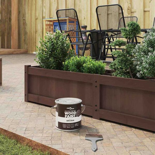 vidaXL Holzfarbe Braun 16,5 x 16,5 x 15,9 cm Wanddruck