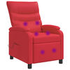 vidaXL Massage Relaxsessel Rot Kunstleder