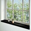 vidaXL Fensterb&auml;nke 2 Stk. Dunkelbraun 120x20x2 cm Massivholz Eiche