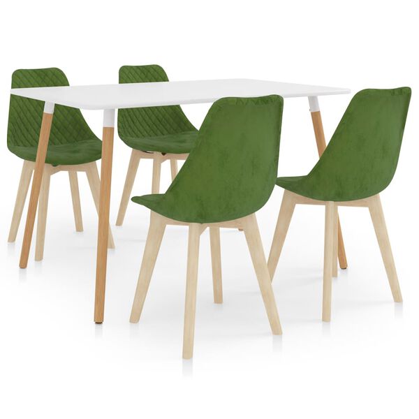 vidaXL 5-tlg. Essgruppe Hellgrün