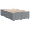 vidaXL Boxspringbett mit Matratze Hellgrau 120x190 cm Stoff