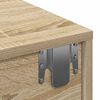 vidaXL Wandregal mit Schubladen Sonoma-Eiche 80x33x17 cm Holzwerkstoff