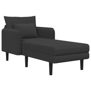 vidaXL Gro&szlig;e Chaiselongue Dunkelgrau Boucl&eacute;