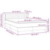 vidaXL Boxspringbett mit Matratze Schwarz 160x220 cm Samt