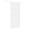 vidaXL Schiebet&uuml;r 93 x 211 cm Holzwerkstoff Wei&szlig;