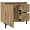 vidaXL Waschbeckenunterschrank Artisan-Eiche 65x33x60 cm Holzwerkstoff