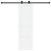 vidaXL Schiebet&uuml;r ORKDAL Wei&szlig; 61 x 198,5 cm Massives Kiefernholz