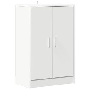 vidaXL Schuhschrank Wei&szlig; 60x35x92 cm Holzwerkstoff
