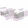 vidaXL Garten-Sofa-Set 8 pcs Beige Poly-Rattan