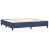 vidaXL Boxspringbettgestell Blau 200x200 cm Stoff