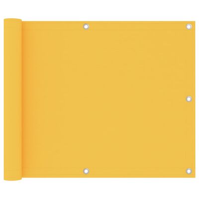 vidaXL Balkon-Sichtschutz Gelb 75x300 cm Oxford-Gewebe