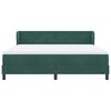 vidaXL Boxspringbett mit Matratze Dunkelgr&uuml;n 180 x 200 cm Samt